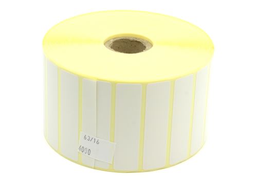 Adhesive paper labels 63x16mm