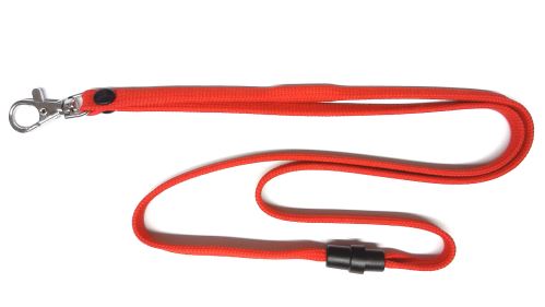UHF RFID Nackenschnur, rot, Metall-Karabiner