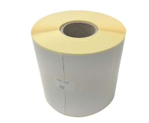 Papieretikett auf einer Rolle 100x150mm