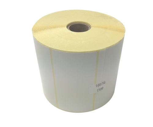 Adhesive paper labels 100x50mm, price per 1000pc (2000pc/roll)